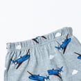 thumbnail image 6 of NOLDARES Toddler Boy Shorts Set - 2 Piece Short Sleeve Hawaiian Shirt & Matching Shorts, Little Boys Summer Outfits(Blue,6-7 Years), 6 of 9