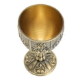 thumbnail image 4 of Copa de vino de metal en relieve con diseño de flores vintage, detalles exquisitos, copa de vino de metal para decoración del hogar, regalos de bronce., 4 of 14