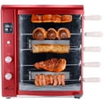 thumbnail image 5 of Brazilian Flame Brazilian Gas Rotisserie Grill with 5 Skewers in Red, 5 of 19