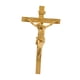 thumbnail image 3 of Crucifijo de pared, estatua de Jesús, regalo religioso robusto y decorativo hecho a mano. Marrón, 3 of 9