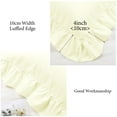 thumbnail image 7 of PiccoCasa Microfiber Ruffle Body Pillowcases with Envelope Cream 20"x48", 7 of 7