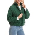 thumbnail image 5 of KelaJuan Women's Puffer Jacket Winter Warm Stand Collar Quilted Coat Long Sleeve Zip Up Outwear, 5 of 6