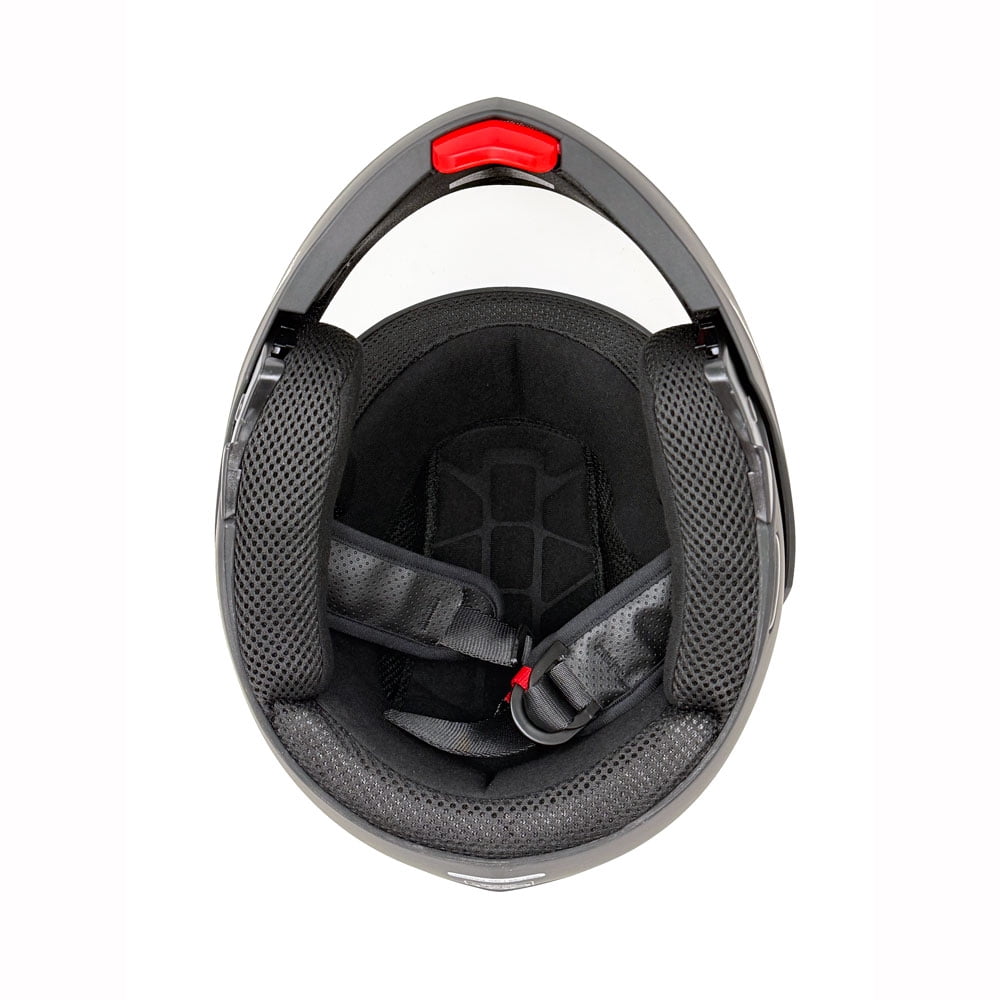 MMG Adult Motorcycle Modular Full Face Helmet Flip up Visor DOT - Model 34 (Matte Black, Large)