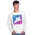 thumbnail image 5 of Vaporwave NASA Space Transportation Sweatshirt for Men or Women Brisco Brands M, 5 of 6