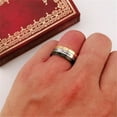 thumbnail image 6 of Mens Titanium Steel Time Ring Rotatable With Three Color Not Inlaid Ring Geometry Europe Style Durable Build Quality, 6 of 6