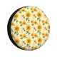 thumbnail image 1 of Fotbe Yellow White Plaid Sunflower Funda de Llanta de Repuesto con Estampado, Engrosada, Ajuste Universal para Jeep, Remolque, RV, SUV, Camión-14 inch, 1 of 6