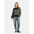 thumbnail image 2 of Time and Tru Women’s Fine Gauge Pullover Sweater, Lightweight, Sizes XS-XXXL, 2 of 5