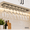 Matte Black-8 Row, variant on Matte Black 8 Row Under Cabinet Wine Glass Stemware Holder, Large Capacity Iron Rack