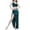 Green, variant on 2 Piece Sets for Women Summer Sexy Sequin Crop Top and High Slit Maxi Skirt for Belly Dance Performance Party