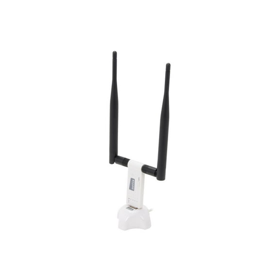 Wireless USB Adapter 300Mbps, High Gain Antenna with Free Cradle Extension