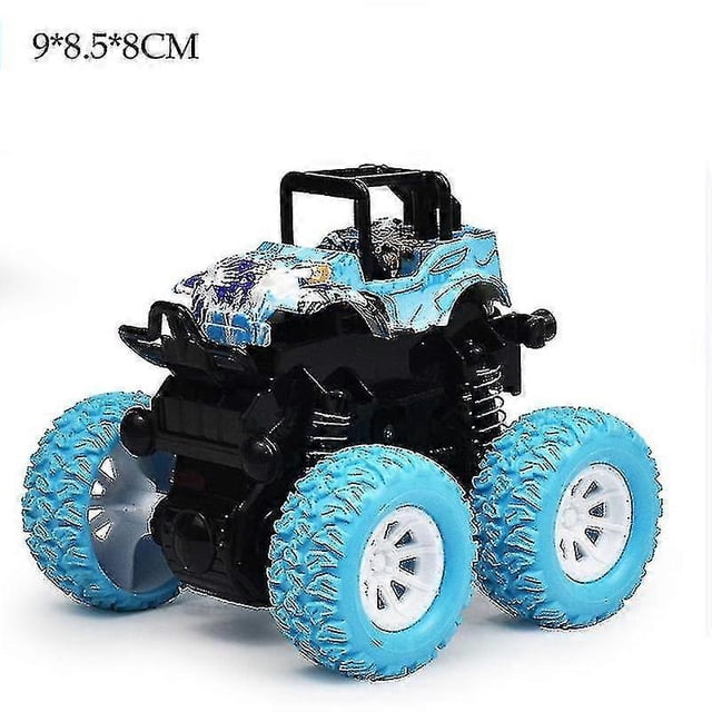 26-27 Children's Toy Four-wheel Drive Vehicle Painted Off-road Vehicle Stunt Roll Toy Car Birthday Gift