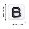 thumbnail image 3 of Bamboohart 100Pcs English Letters Beads DIY Square Beads Children Acrylic Jewelry Accessory, 3 of 10