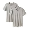 CYZ Mens 2-PK Cotton Stretch V-Neck Fitted T-Shirt