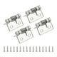 thumbnail image 1 of Bisagras de resorte Uxcell, bisagras de puerta de cierre automático de acero inoxidable pequeñas con tornillos para puerta de gabinete 1" 4, 1 of 6