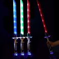 thumbnail image 3 of 26 inch Deluxe LED Light up Ninja Toy Sword with Motion Activated Clanging Sounds (Blue), 3 of 5
