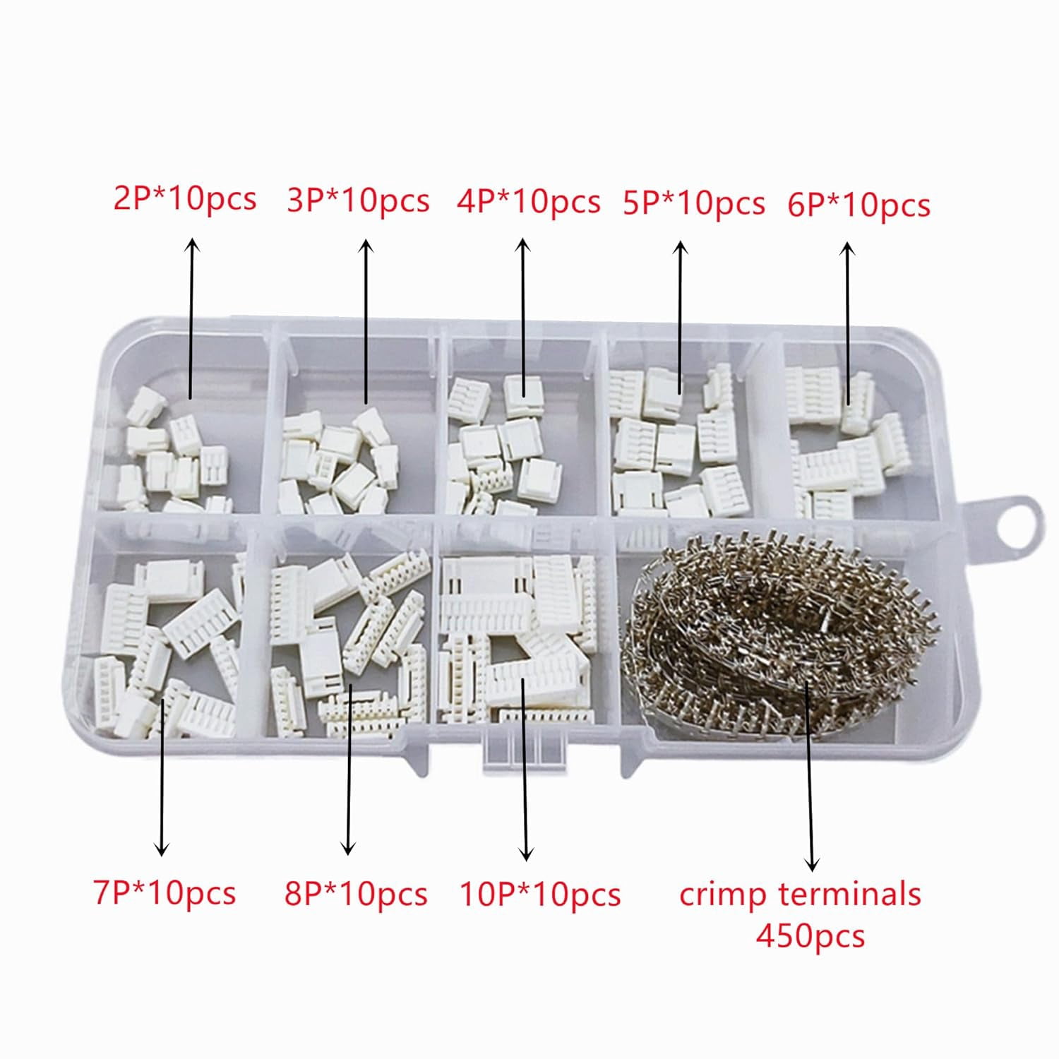 5301.25 connector kit with 1.25 pin crimp terminals, suitable for flight controllers 3 printers