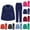 #03 Navy, variant on Scrubs for Women Set Long Sleeve Nursing Uniform with Pockets Two Piece Stretch V Neck Workwear, #03 Hot Pink, L