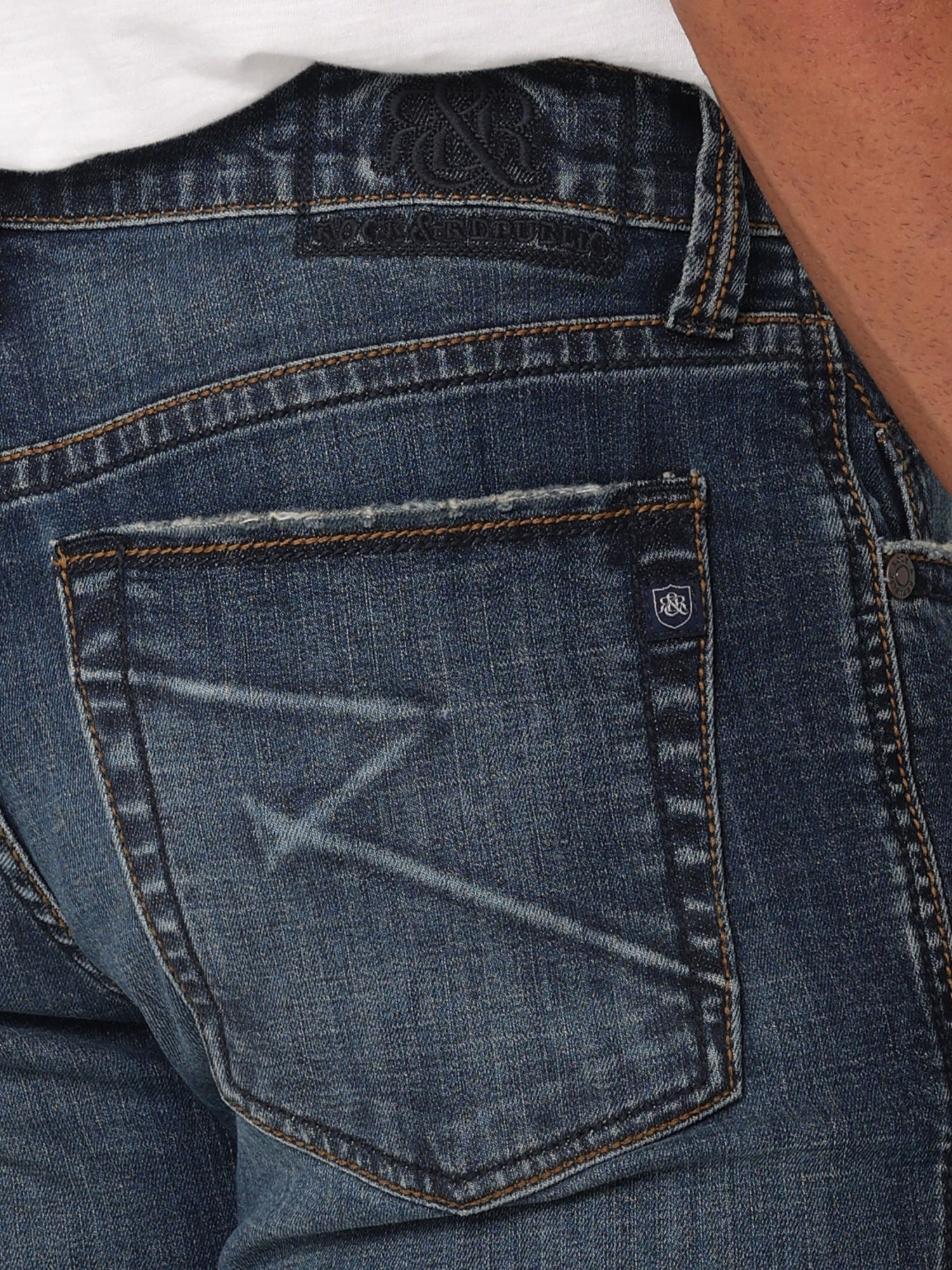 Rock & Republic Men's Relaxed Straight Leg Jean with Ultra Comfort Denim
