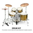 thumbnail image 3 of CATIEBYE Metal Drum Set Crash Cymbal Yellow with Fine Craftsmanship for Music Instrument Use, 3 of 6