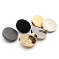 thumbnail image 2 of 30pcs Metal Coat Buttons Coat Flat Buttons Coat Sewing Buttons Costume Decorative Buttons (Black 18mm), 2 of 4