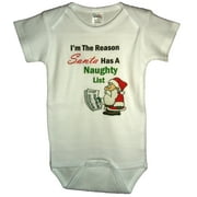 Naughty List Christmas Baby Romper (12-18 Months)