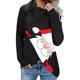 thumbnail image 2 of Blusa de manga larga con cuello alto y botones con estampado navideño para mujer Fridja  FKASFK148, 2 of 4