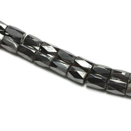 Cousin Magnetic Hematite Cylinder Beads, 25 Piece