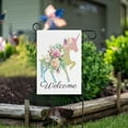 thumbnail image 6 of GZHJMY Unicorn Flower Garden Flag 12 x 18 Inch Vertical Double Sided Welcome Yard Garden Flag Seasonal Holiday Outdoor Decorative Flag for Patio Lawn Home Decor Farmhous Yard Flags, 6 of 6