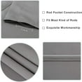 thumbnail image 5 of Luckky Purple Blackout Curtains for Bedroom,Thermal Insulated Solid Curtains for Living Room,Full Light Blocking Sound Dampening Window Drapes,with Black Liner, 38Wx84L,1 Panels, 5 of 7