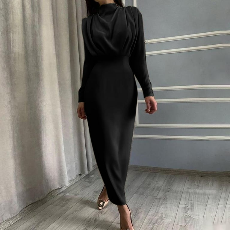knee length dresses for ladies Ruthie Knit Sweater Maxi Dress