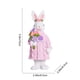 thumbnail image 3 of Figurita de resina decorativa de conejo de Pascua – Rosa, Verde • Adorno de mesa de 15x6,5 cm • Regalo para jardín y salón • Adorable decoración navideña para el hogar, 3 of 6
