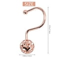 thumbnail image 4 of Rose Gold Shower Curtain Hooks Rings,Set of 12 Decorative Hooks,Metal Rustproof Rings for Bathroom, 4 of 4