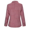 thumbnail image 3 of Vedolay Womens Fall Tops Women's Casual Long Sleeve Open Front Lapel Collar Work Office Blazer Jacket,Red XL, 3 of 5