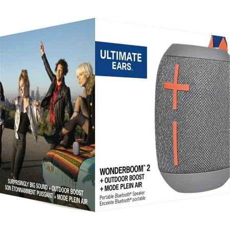 Ultimate Ears - WONDERBOOM 2 Portable Wireless Bluetooth Speaker with Waterproof/Dustproof Design - Crushed Ice Gray