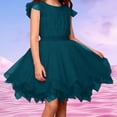 thumbnail image 4 of Skirts for Girls Layered Green Tutu Elastic Waist Kids Ballet Skirt Birthday Dresses, 4 of 4