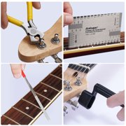 LEKATO 72Pcs Guitar Tool Kit, Guitar Repair Kit, Guitar Setup Kit, Professional Guitar Repairing Maintenance Tool Kit for Luthier Beginner, Guitar Accessories for Acoustic Guitar Ukulele Bass Banjo