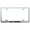 Brushed Chrome, variant on Ford Laser Etched Logo Stainless Steel Wide Body License Plate Frame (Chrome)
