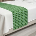 thumbnail image 2 of Abstract Green Bed Runner, Modernistic Geometric with Creative Monochrome Squares Triangles, Decorative Accent Bedding Scarf for Hotels Homes and Guestrooms, King, Multicolor, by Ambesonne, 2 of 2