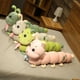 thumbnail image 3 of Juguetes de peluche de oruga coloridos de alta calidad, almohadas de sofá rellenas grandes, regalos de cumpleaños para niñas, 3 of 5