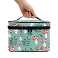thumbnail image 3 of HELLHERO Store and Organize 8.86 x 6.5 x 5.9 Inches Lightweight Travel Cosmetic Bag Organizer Multi-Function Makeup Organizer Makeup Organizer Mushroom, 3 of 5