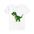 thumbnail image 1 of Gibobby Blusas De Niños Camiseta para niños pequeños y niñas, camiseta con estampado de dinosaurios de dibujos animados, regalo del Día de la , camiseta de moda para niños, ca(Blanco, 110), 1 of 3