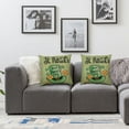 thumbnail image 3 of COMIO Irish Blessing Happy St Patricks Day Shamrocks Clovers Lumbar Cream Burlap Throw Pillow Cover Cushion Case Sofa Decorative Oblong Long  (Happy st.Patricks Day) 2pc, 3 of 6
