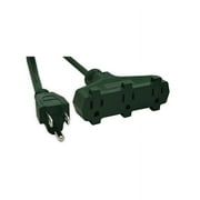 GoGreen Power (GG-15022GN) 16/3 22 3-Outlet Heavy Duty Extension Cord, Green, 22 FT