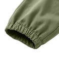 thumbnail image 6 of Men's Casual Straight Cargo Pants, Trousers, Joggers, Elastic Waist Drawstring Stretchy Lightweight Breathable Quick Dry, Multi-Pocket Relaxed Fit, Daily Gym Hiking Streetwear, 6 of 7