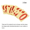 thumbnail image 3 of Uxcell 2.17 Inch Reflective Mailbox Numbers Sticker 0 - 9 Adhesive Address Number Red 3 Set, 3 of 4