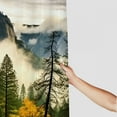 thumbnail image 3 of Creowell Mountain Foggy Trees Modern Waterproof Shower Curtain Set for Country Cottage & Farmhouse Bathroom Decor with Hooks 36x72, 3 of 7