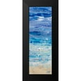 thumbnail image 2 of DeRice, Julie 7x14 Black Modern Framed Museum Art Print Titled - Oceans in Abstract Panel II, 2 of 5