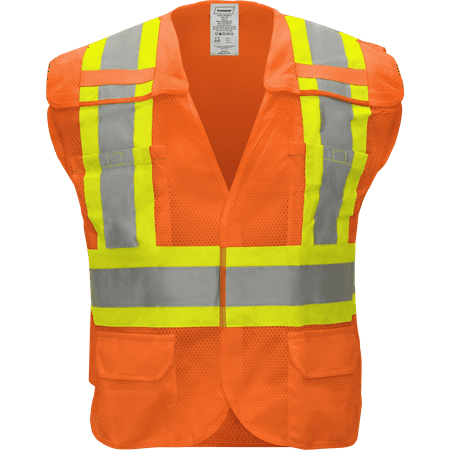 

Ironwear 1287 Class 2 Breakaway Safety Vest w/ 2” Reflective Tape & 6 Pockets