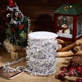 thumbnail image 4 of 10.94 Yards Silver Beaded Garlands Clear Plastic Cord Beads Hanging Rustic Christmas Tree Decorations Twist Bead String Ornaments, 4 of 5