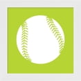 thumbnail image 1 of Great Art Now White Softball on Lime by Sports Mania, Framed Wall Art, 14W x 14H, 1 of 3